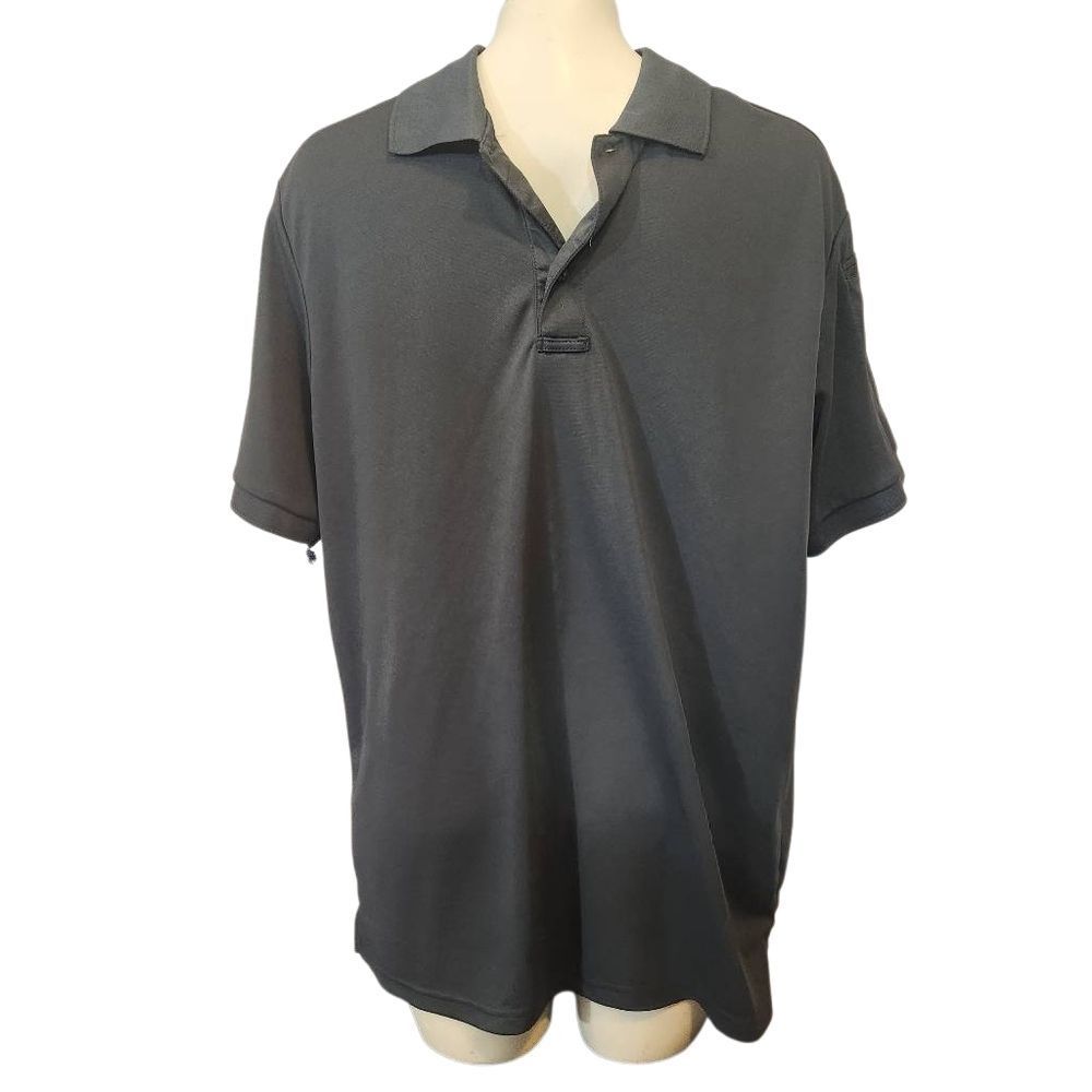 Men's Mission‎ Made Gray Polo Shirt Size Large